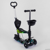 Самокат 5в1 10999 (1) Best Scooter, АБСТРАКЦИЯ, PU колеса, ПОДСВЕТКА КОЛЕС, в коробке 
