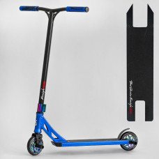 Самокат трюковый N- 12740 "Best Scooter" (2) "Freestyle", HIC-система, ПЕГИ, алюминиевый диск и дека, колёса PU, d=120мм, ширина руля 58 см 