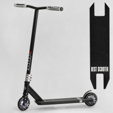 Самокат трюковый N- 16180 "Best Scooter" (2) "HOP", HIC-система, ПЕГИ, алюминиевый диск и дека, колёса PU, d=120мм, ширина руля 58 см 