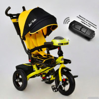 Велосипед 3-х кол. 6088 F - 1650 Best Trike ФАРА С USB, ПОВОРОТНОЕ СИДЕНИЕ, СКЛАДНОЙ РУЛЬ, РУССКОЕ ОЗВУЧИВАНИЕ, НАДУВНЫЕ КОЛЕСА, ПУЛЬТ