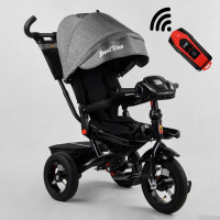 Велосипед 3-х колёсный  6088 F - 440-11 Best Trike ФАРА С USB, ПОВОРОТНОЕ СИДЕНИЕ, СКЛАДНОЙ РУЛЬ, РУССКОЕ ОЗВУЧИВАНИЕ, НАДУВНЫЕ КОЛЕСА, ПУЛЬТ