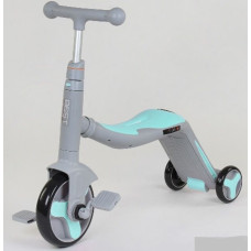 Самокат 3в1 JT 10181  Best Scooter самокат-велобег-велосипед Бирюзовый