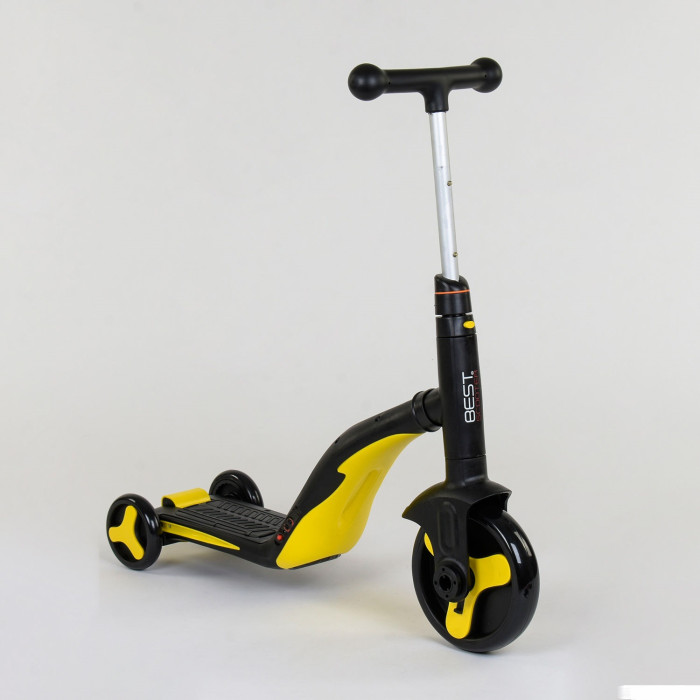 Самокат 3в1 JT 10993 Best Scooter самокат-велобег-велосипед Жёлтый