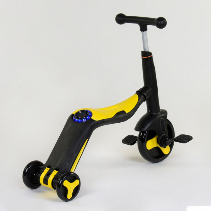 Самокат 3в1 JT 10993 Best Scooter самокат-велобег-велосипед Жёлтый