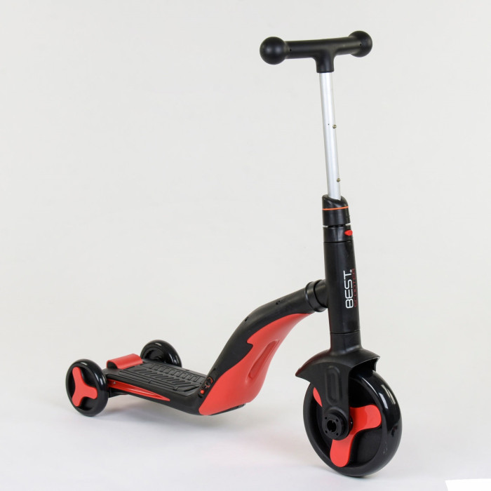 Самокат 3в1 JT 28288 Best Scooter самокат-велобег-велосипед Красный