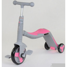 Самокат 3в1 JT 90601 Best Scooter самокат-велобег-велосипед Розовый
