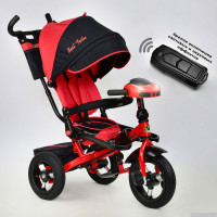Велосипед 3-х кол. 6088 F - 2120 Best Trike ФАРА С USB, ПОВОРОТНОЕ СИДЕНИЕ, СКЛАДНОЙ РУЛЬ, РУССКОЕ ОЗВУЧИВАНИЕ, НАДУВНЫЕ КОЛЕСА, ПУЛЬТ