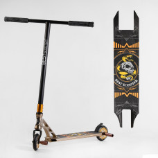 Самокат трюковый 26781 Best Scooter (4) HIC-система, ПЕГИ, алюминиевый диск и дека, АНОДИРОВАННАЯ ПОКРАСКА, колёса PU, d=110мм, ширина руля - 60 см 