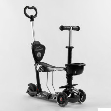 Самокат 5в1 41405 (1) Best Scooter, АБСТРАКЦИЯ, PU колеса, ПОДСВЕТКА КОЛЕС, в коробке 