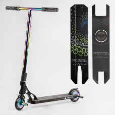 Самокат трюковый PL-51588 Best Scooter (4) "Portal" HIC-система, ПЕГИ, алюминиевый диск и дека, колёса PU, d=120мм, ширина руля 58 см 