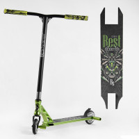 Самокат трюковый 53442 Best Scooter (4) HIC-система, ПЕГИ, алюминиевый диск и дека, АНОДИРОВАННАЯ ПОКРАСКА, колёса PU, d=110мм, ширина руля - 60 см 