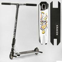 Самокат трюковый KR-82080 Best Scooter (4) "Kraken" HIC-система, ПЕГИ, алюминиевый диск и дека, АНОДИРОВАННЫЙ, колёса PU 110мм, ширина руля 58 см 