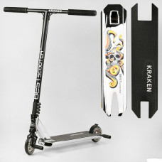 Самокат трюковый KR-82080 Best Scooter (4) "Kraken" HIC-система, ПЕГИ, алюминиевый диск и дека, АНОДИРОВАННЫЙ, колёса PU 110мм, ширина руля 58 см 