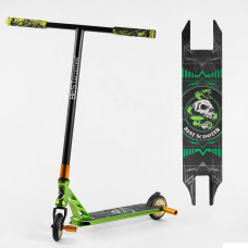 Самокат трюковый 85784 Best Scooter (4) HIC-система, ПЕГИ, алюминиевый диск и дека, АНОДИРОВАННАЯ ПОКРАСКА, колёса PU, d=110мм, ширина руля - 60 см 