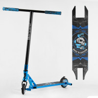 Самокат трюковый 98901 Best Scooter (4) HIC-система, ПЕГИ, алюминиевый диск и дека, АНОДИРОВАННАЯ ПОКРАСКА, колёса PU, d=110мм, ширина руля - 60 см
