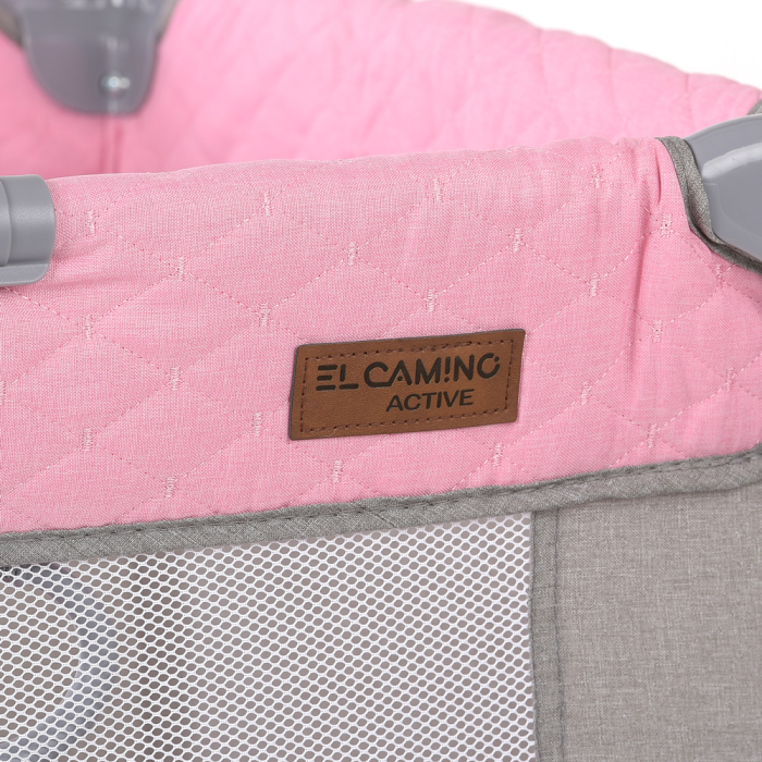 Манеж ME 1097 CASTLE Pink Gray