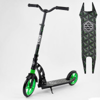 Самокат двоколісний "Best Scooter" 62798  колеса PU, d переднього колеса - 230мм, d заднього колеса - 180мм, 1 амортизатор передній, в коробці 