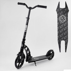 Самокат двоколісний "Best Scooter" 37681  колеса PU, d переднього колеса - 230мм, d заднього колеса - 180мм, 1 амортизатор, в коробці 