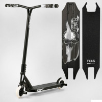 Самокат трюковий МТ-30377 Best Scooter  "FEAR", SCS-система, ПЕГИ, алюмінієвий диск та дека, колеса PU, d=115мм, ширина керма 58 см 