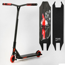 Самокат трюковий МТ-50599 Best Scooter  "FEAR", SCS-система, ПЕГИ, алюмінієвий диск та дека, колеса PU, d=115мм, ширина керма 58 см 