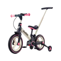 Велосипед-трансформер Best Trike BT-12755  колеса PU 12’’, батьківська ручка, з’ємні педалі, ручне гальмо, допоміжні бокові колеса, в коробці  