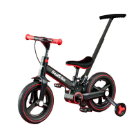 Велосипед-трансформер Best Trike BT-84119  колеса PU 12’’, батьківська ручка, з’ємні педалі, ручне гальмо, допоміжні бокові колеса, в коробці  