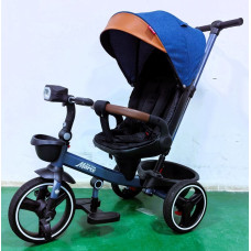 Велосипед 9155 / 307-05 BestTrike "Marco" (1) поворотне сидіння, складне кермо, колеса з прогумованим PU, кошик, телескопічна ручка, фара музична 