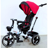 Велосипед 6390 – 22-918 BestTrike "Oscar" (1) ПОВОРОТНЕ СИДІННЯ, КЕРМО СКЛАДАЄТЬСЯ, КОЛЕСА З ПРОГУМОВАНИМ PU, КОШИК, ТЕЛЕСКОПІЧНА РУЧКА 