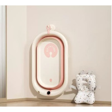 Ванночка дитяча складна Bimbo 9326-17  розмір 76х47*21см, клапан зливу, розкладні ніжки, електронний датчик температури, матрац, в коробці 