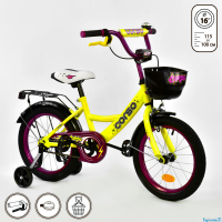 Велосипед 16" дюймов 2-х колёсный G-16740 "CORSO"